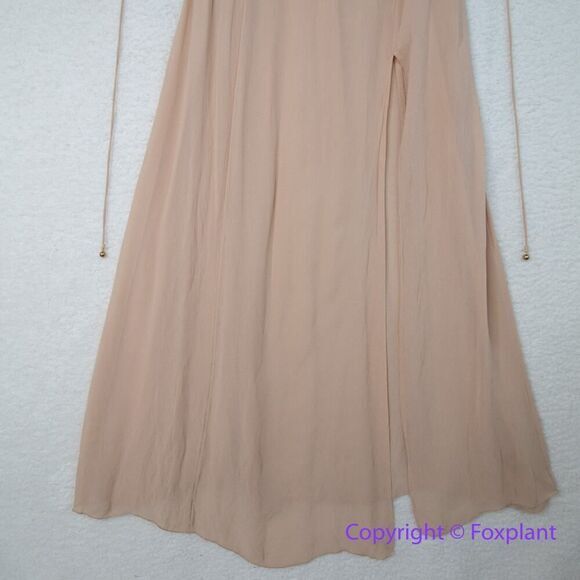 New! Free People Current Obsession Maxi Slip in Pink Sand Dune, size S - Picture 5 of 16